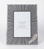 (1Pc) Silver Glass Silver Feather Photo Frame