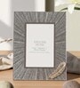 (1Pc) Silver Glass Silver Feather Photo Frame