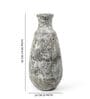 (1Pc) White & Brown Terracotta Decorative Vase For Home Decor