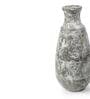 (1Pc) White & Brown Terracotta Decorative Vase For Home Decor