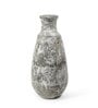 (1Pc) White & Brown Terracotta Decorative Vase For Home Decor