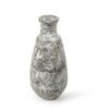 (1Pc) White & Brown Terracotta Decorative Vase For Home Decor