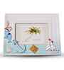 (1Pc) White Glass Sailing Spirit Frame
