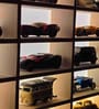 (20 Car Display) Brown Wooden Light Up Diecast Cast Organizer