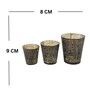 (3Pcs) Gold And Black Candel Holder for Home Decor