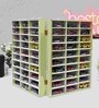 (60 Car Display) Brown Wooden Foldable Diecast Cast Organizer