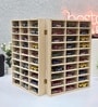 (60 Car Display) Brown Wooden Foldable Diecast Car Organizer