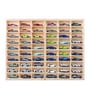 (60 Car Display) Brown Wooden Foldable Diecast Cast Organizer