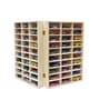 (60 Car Display) Brown Wooden Foldable Diecast Cast Organizer