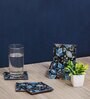 Artisanal Craftsmanship Blue MDF (Set of 6) Coasters