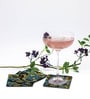 Artisanal Craftsmanship Blue MDF (Set of 6) Coasters