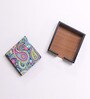 Artisanal Craftsmanship Multicolour MDF Paisley (Set of 6) Coasters