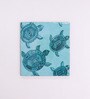 Artisanal Craftsmanship Blue MDF Turtle (Set of 6) Coasters