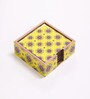 Artisanal Craftsmanship Yellow MDF (Set of 6) Coasters