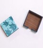 Artisanal Craftsmanship Blue MDF Turtle (Set of 6) Coasters