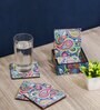 Artisanal Craftsmanship Multicolour MDF Paisley (Set of 6) Coasters