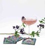 Artisanal Craftsmanship Multicolour MDF Paisley (Set of 6) Coasters