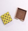 Artisanal Craftsmanship Yellow MDF (Set of 6) Coasters