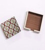 Artisanal Craftsmanship Beige MDF (Set of 6) Coasters