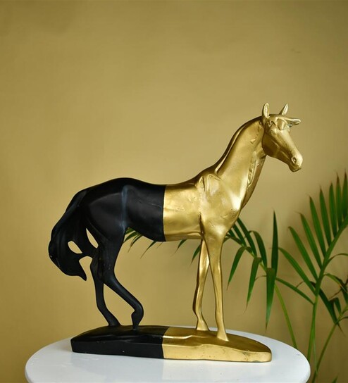 Black Gold Stallion Showpiece