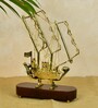 Golden Brass Sail Ship