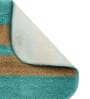Turquoise Blue Geometric Polyester 16x24 Inches AntiSkid Bath Mats