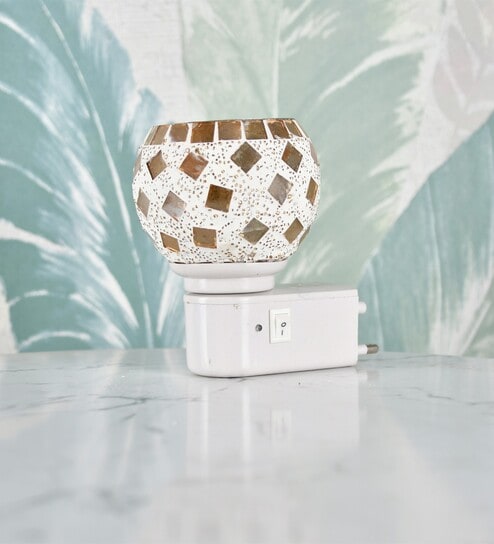 Cream And Brown Plug-In Electric Diffuser