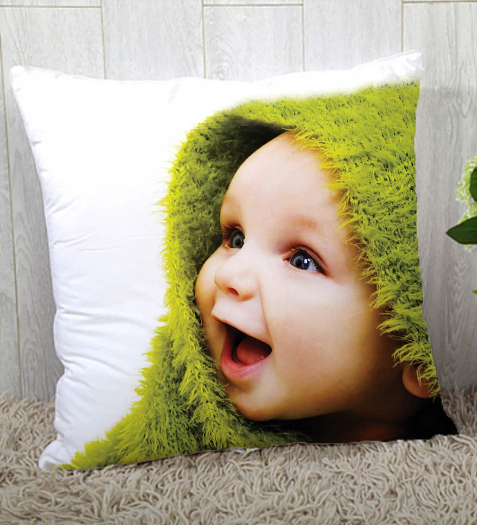 Buy Happy Baby White Silk Cushion Cover by Stybuzz at 33 OFF by