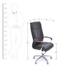 Leatherette Executive Chair in Black Colour