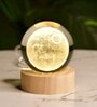 Luna Sphere Enchanting Crystal Ball Lamp with Moon Glow