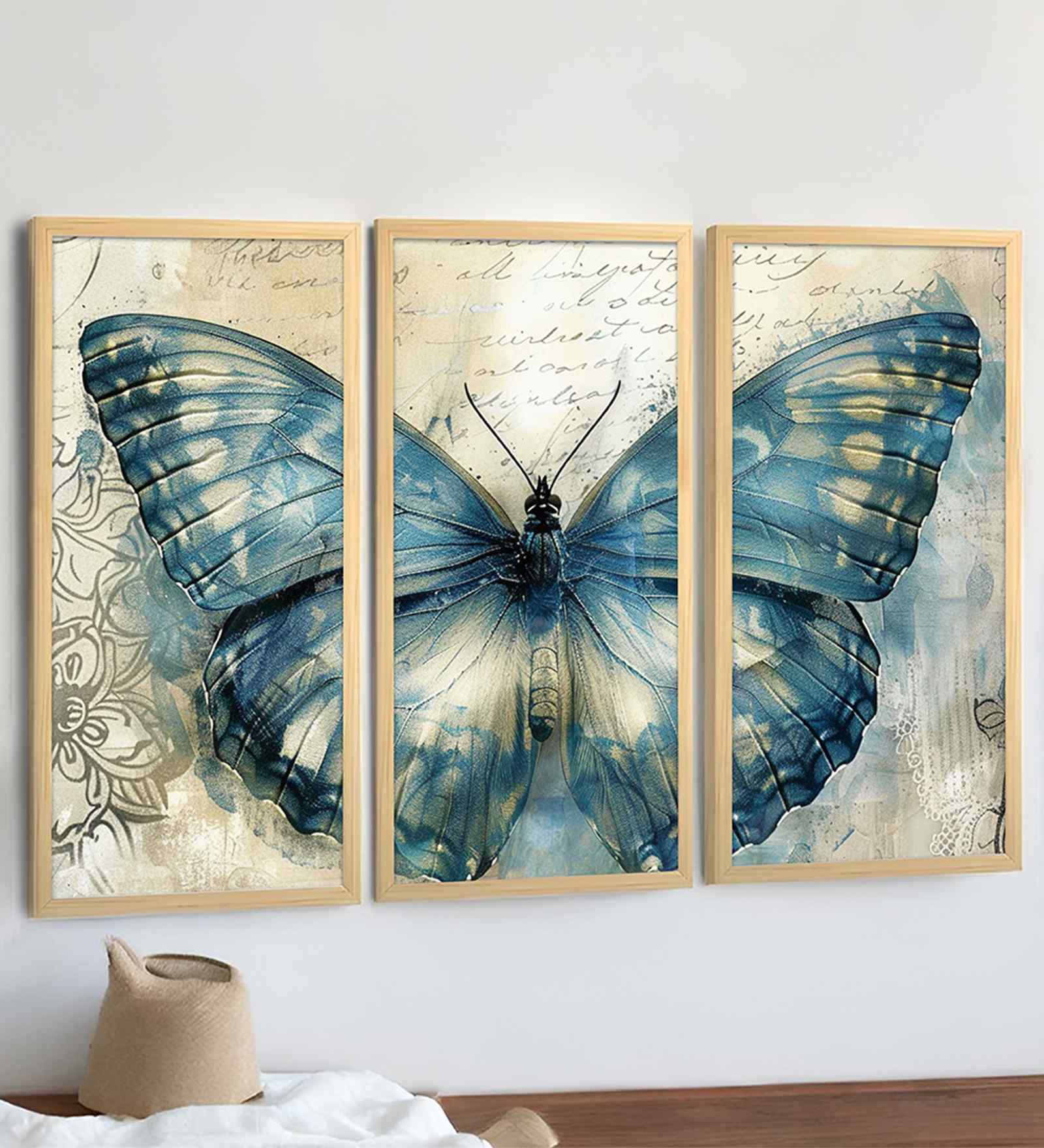 (Pack Of 3) Multicolour Fibre Home Decorative Wall Art Panels