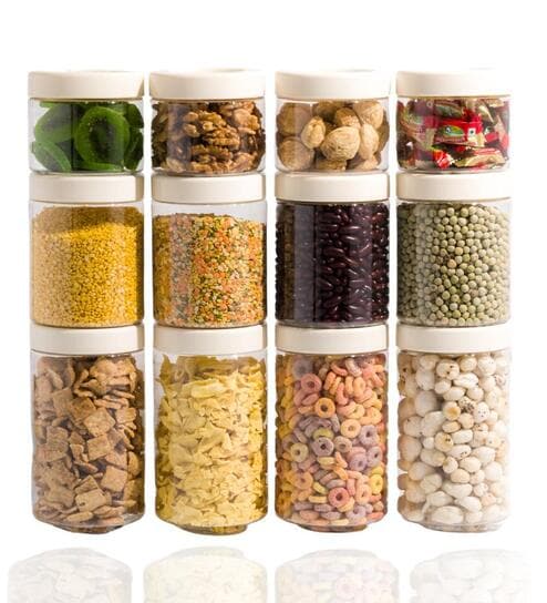 (Pack of 12) Stack & Lock Round Containers