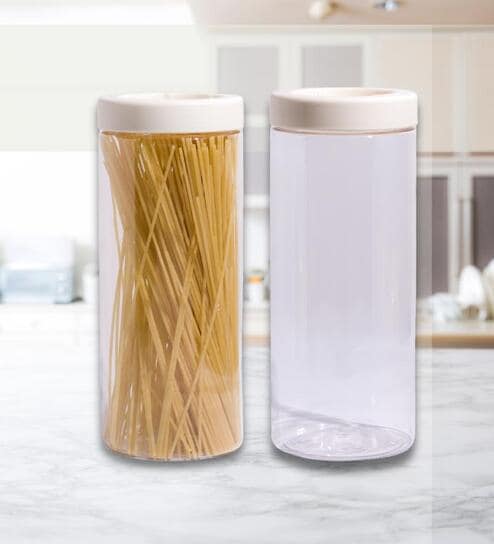 (Pack of 2) Stack & Lock Round Containers