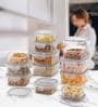 (Pack of 12) So fresh Plastic Square Container