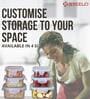 (Pack of 12) So fresh Plastic Square Container
