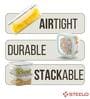 (Pack of 12) So fresh Plastic Square Container