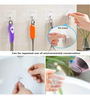 (Pack of 15) Transparent PVC Wall Hooks