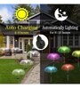 (Pack of 2) 7 Color Changing Mode Jellyfish Outdoor Solar Garden Light