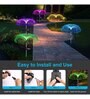 (Pack of 2) 7 Color Changing Mode Jellyfish Outdoor Solar Garden Light