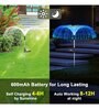 (Pack of 2) 7 Color Changing Mode Jellyfish Outdoor Solar Garden Light