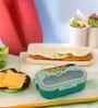 800ml Leak Proof BPA Free Food Grade Plastic Lunch Box (Green)