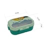 800ml Leak Proof BPA Free Food Grade Plastic Lunch Box (Green)