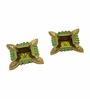 (Pack Of 2) Golden Aluminium Diya