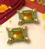 (Pack Of 2) Golden Aluminium Diya
