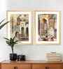 (Pack Of 2) Brown Fibre Soft Pastel Wall Art Panels