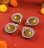 (Pack Of 2) Silver Aluminium Diya