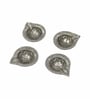 (Pack Of 2) Silver Aluminium Diya