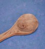 (Pack of 2) White & Brown Mango Wood Serving Spoon