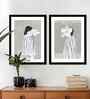 (Pack Of 2) White Fibre Women Boho Wall Art Panels