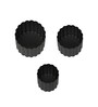 Pack Of 3 Black Metal Planter